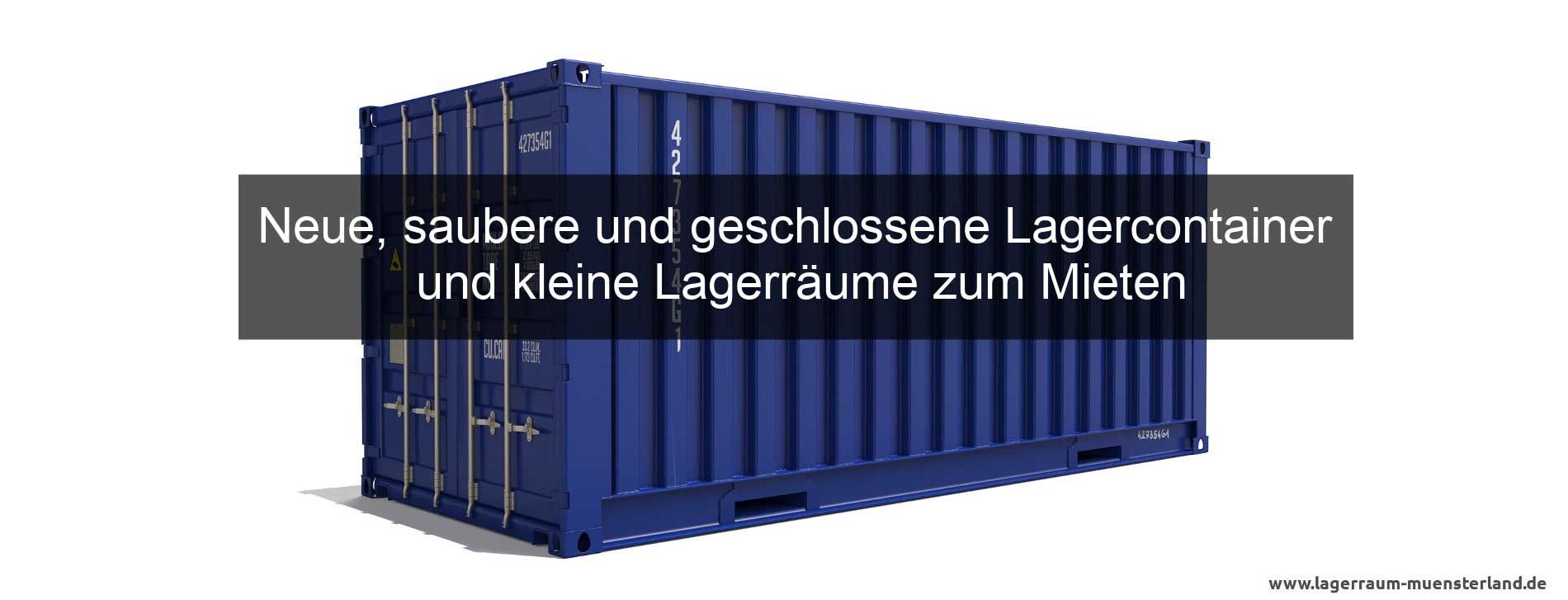 Blauer Container